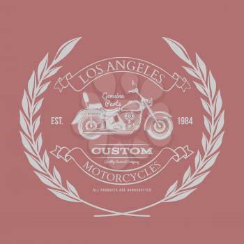 Motorcycle vintage graphics, t-shirt typography, Vintage vector illustration