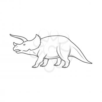 Dinosaurs illustrations on white background. Vector illustration
