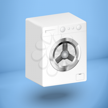 3d white washing mashine