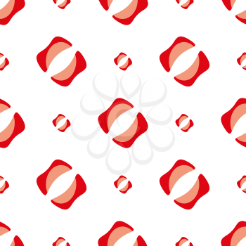 Seamless shape pattern on a white background