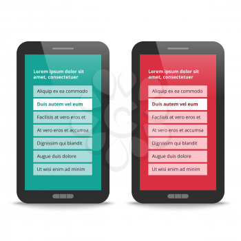 Modern User Interface design for mobile application
