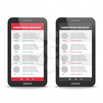 Modern User Interface design for mobile application