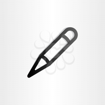 pen icon school pencil design