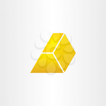 abstract gold icon vector design