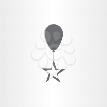 baloon with star symbol design