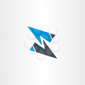 letter z business vector icon
