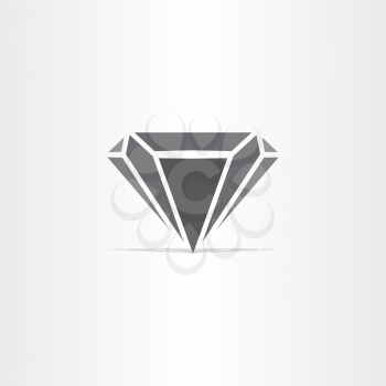 black diamond stylized icon logo design