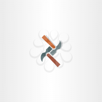 hammer vector abstract icon logo