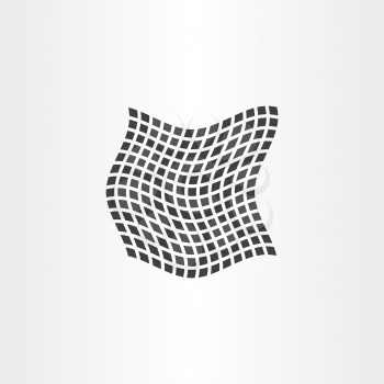 distorted dot halftone square vector background design