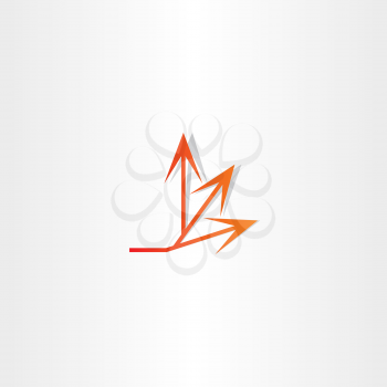 arrow spread vector icon design symbol