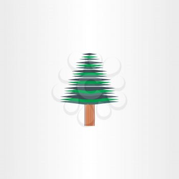 vector christmas tree design logo
