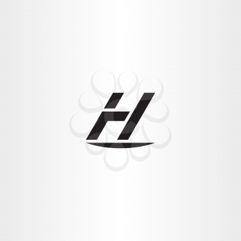 h letter icon h black vector logo symbol icon
