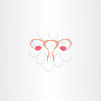 ovaries vector icon logo symbol design