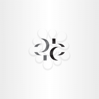letter e and a stylized logo symbol vector 