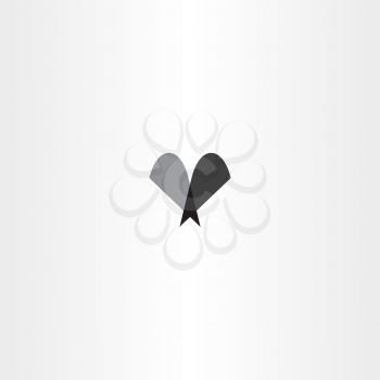 letter v icon sign black logo design