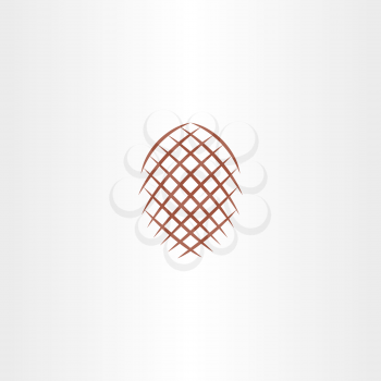 pinecone icon vector sign element design 