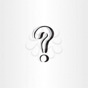stylized question mark icon logo 