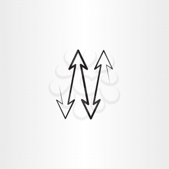 black arrows up down vector illustration symbol