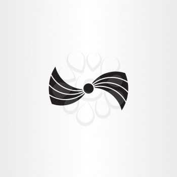 black bow vector icon symbol design 