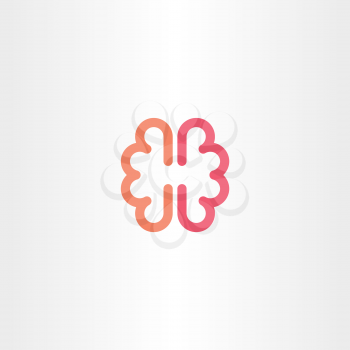 brain vector icon symbol design 