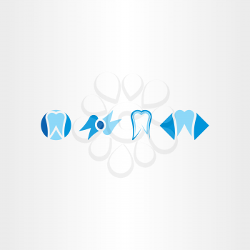 tooth vector set icon logo collection 