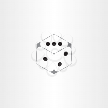 gambling dice vector logo icon design