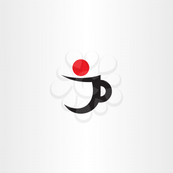 j letter cup of coffee logo icon design