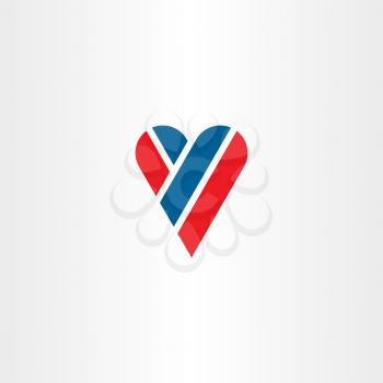 letter y heart love logo vector icon design