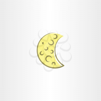 moon icon symbol element design 