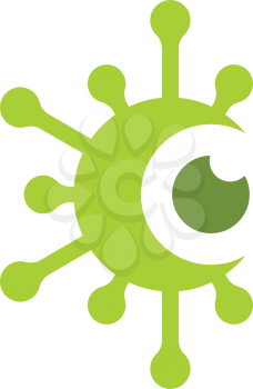coronavirus eye letter c logo icon 