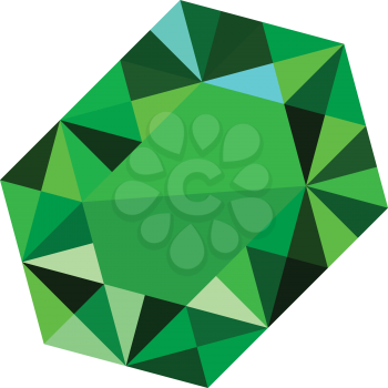 emerald stone vector logo icon illustration 