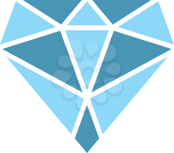 gemstone crystal diamond logo vector symbol 