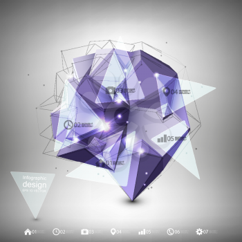 Abstract dimensional polygonal geometric background for modern design.