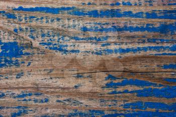 old wooden texture with weathered blue color