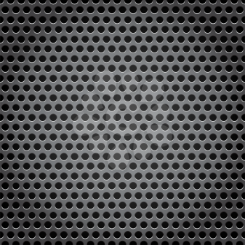 The metal grid dark background with black holes