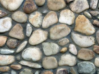 The smooth stone background, design of wall or fence