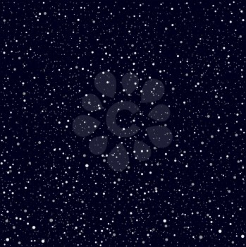 Dark night stars or snow texture background. Winter Christmas and space theme. Editable in layers a color, saturation and amount to make a different variety