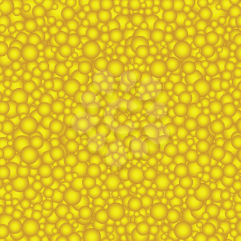 The beautiful simple many yellow gradient circles texture background