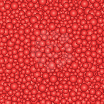The beautiful simple many red gradient circles tomato background
