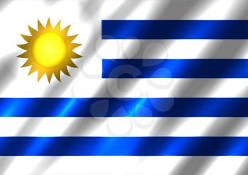 Uruguay flag background. Country Egyptian standard banner backdrop
