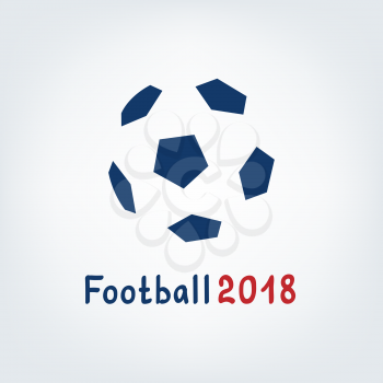 Football tournament logo vector illustration. Soccer ball sign symbol