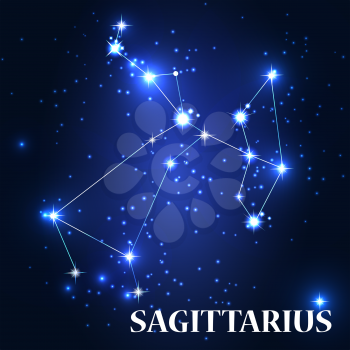 Symbol. Sagittarius Zodiac Sing. Vector Illustration EPS10