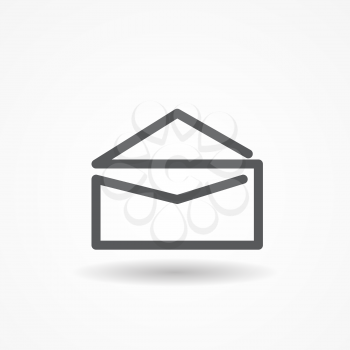 Mail Post Icon Isolated Vector Illustration EPS10