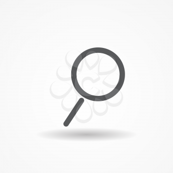 Search Icon. Isolated on White. Vector Illustration EPS10