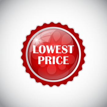 Lowest Price Golden Label Vector Illustration EPS10