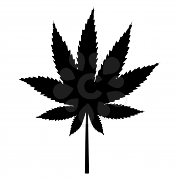 Abstract Cannabis on White Background Vector Illustration EPS10