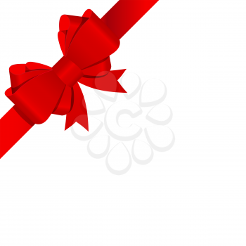 Gift Bow with Ribbon Vector Illustration EPS10