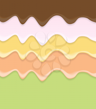 Cream Cake Icing Background Vector Illustration EPS10