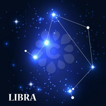 Symbol: Libra Zodiac Sign. Vector Illustration. EPS10
