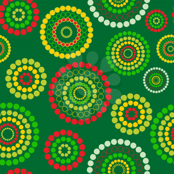 Colored Abstract seamless background pattern. Vector illustration.